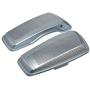 Moto Onfire Saddlebag Speaker Lids, Dual 6x9 inch, Barracuda Silver(Glossy) Audio Covers Fit for Harley Touring Street Glide, Road Glide, 2014 2015 2016 2017 2018 2019 2020