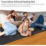 UTK Full Body Natural Jade Tourmaline Infrared Heating Pad, Large Far Infrared Therapy Heat Mat for Pain Relief, 24X70 Inch, Auto-Off, Memory Function Smart Controller