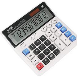 Calculator, ONXE Standard Function Electronics Desktop Calculators, Solar Dual Power, Big Button and 12 Digit Bold Font Large LCD Display, Basic Financial Calculator for Office and Home (DC2133)