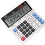 Calculator, ONXE Standard Function Electronics Desktop Calculators, Solar Dual Power, Big Button and 12 Digit Bold Font Large LCD Display, Basic Financial Calculator for Office and Home (DC2133)