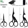 BIHRTC 3Pairs Scissors 4.5 Inch Embroidery Scissors Small and 3.6 Inch Little Sewing Scissors Stainless Steel Sharp Pointed Scissors Shears for Craft Office Household Needpoint Scissors