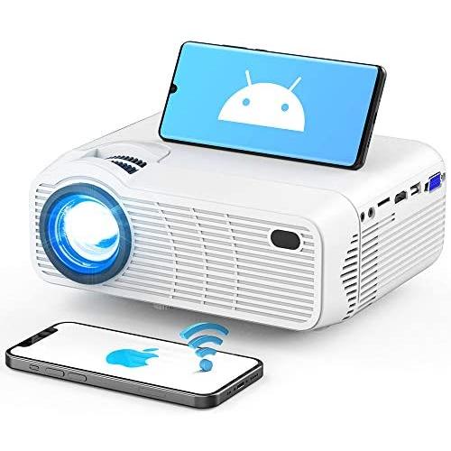 WiFi Projector, 3Stone A3 5000Lux Portable Bluetooth Mini Projector for Outdoor Movies, Native 720P Home Theater Projector with 1080P Supported, 200” Display, Compatible with TV Stick, PS4, USB, HDMI