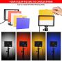 PHOPIK Dimmable Led Video Light, 5600K USB 88 Led Lighting Kit, Color Led Studio Light with Adjustable Tripod, for Desktop/Low Angle Shooting, YouTube Video, Laptop Video Conferencing -2 Packs
