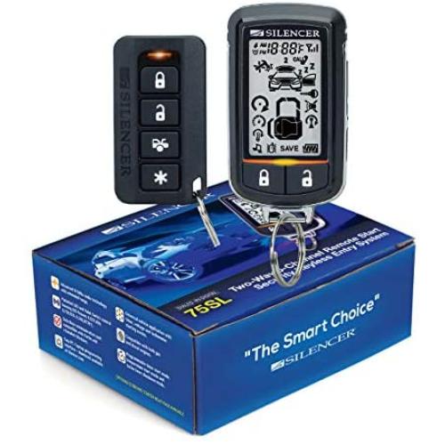 Silencer 75SL Two-Way Paging, 5 Channel, Extended Range UP to ONE Mile. All-in-One Design Remote Starter with Full Security and Keyless Entry (Silencer 75SL 5 Channel)