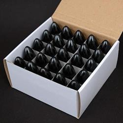 Novelty Lights 25 Pack C9 Outdoor Christmas Replacement Bulbs, Green, E17/C9 Intermediate Base, 7 Watt