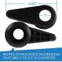 Two Pack Door Handle Extension, Soft Rubberized Doorknob Extension, Converts Knob Style Doors to Handles for Easy Accessibility for Elderly, Disabled, Children, Fits Door Knobs 2'' to 2.5''