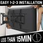Mounting Dream TV Wall Mount Full Motion TV Mount for 42-70 inch TVs, TV Wall Mount Bracket with Dual Articulating Arms, Fits 12”- 16” Wood Studs, TV Wall Mounts with VESA 600x400mm Holds up to 100lbs