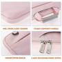 KINGSLONG Laptop Case Sleeve 15 15.6 16 Inch Laptop Bag Lightweight Slim Computer Notebook Ultrabooks Carrying Case Briefcase Cover for Men Women Pink