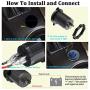 Quick Charge 3.0 Dual USB Charger Socket, Waterproof 12V/24V USB Outlet QC 3.0 Dual Charger Socket with Touch Switch DIY Kit for Car, Golf Cart, Boat, RV, Motorcycle, Truck and More