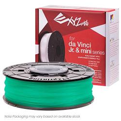 XYZprinting RFPLCXUS04E da Vinci Jr. & Mini Series Filament, PLA (NFC), 600 g, Clear Green