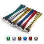 Chanzon 120pcs (6 Colors x 20pcs) 12V 5mm LED Diode Lights 24awg 7.9 inch Pre Wired Assorted Kit (Transparent Clear Round Lens) White Red Green Blue Yellow Warm-White Emitting LED Assortment