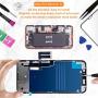 for iPhone 11 Screen Replacement 6.1”, Bsz4uov 3D Touch Screen LCD Display Digitizer for A2111, A2223, A2221 Cell Phone Repair Kits+ Waterproof Frame Adhesive Sticker+Screen Tempered Protector+Face ID
