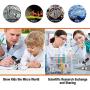 Bysameyee USB Digital Microscope 40X to 1000X, 8 LED Magnification Endoscope Camera with Carrying Case & Metal Stand, Compatible for Android Windows 7 8 10 Linux Mac