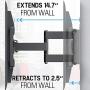 Mounting Dream TV Mount for Most 42-70 inch Flat Screen TVs Up to 100 lbs, Full Motion TV Wall Mount with Swivel Articulating 6 Arms, TV Wall Mounts Fit 12-16” Wood Studs, Max VESA 600x400mm