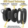 ClearArmor 141001 Shooters Hearing Protection Safety Ear Muffs Folding-Padded Head Band Ear Cups, Black