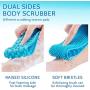 Weallbuy Silicone Bath Scrubber for Shower Exfoliating Long Silicone Body Back Brush Handle Body Washer Back Washer for Deep Clean Lathers Well Eco Friendly Long Lasting and Comfortable Massage