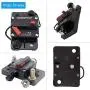 ANJOSHI 30 Amp Circuit Breaker 20A-300A with Manual Reset Waterproof Inline Fuse Inverter for Marine Trolling Motors Boat ATV Manual Power 12V-48VDC