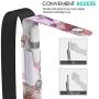 MoKo Case Holder for i-Pencil, Elastic Detachable Pouch for i-Pencil, Fit iPad 8th Generation/iPad 10.2 2019/iPad Air (3rd Gen) 10.5'' 2019 (Only for i-Pencil 1st Case) - Floral Purple