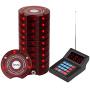 Retekess SU-668 Pager System,Pagers for Restaurants,Cancel Call,Max 999 Buzzers,Long Range,10 Beepers with Lanyard Hole for Clinic,Hospital,Church,Club