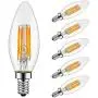 LED Light Bulbs, Emotionlite Dimmable Candelabra Bulbs, E12 Base, Warm White, Chandelier Light, Ceiling Fan Bulb, 40W Equivalent, 4W, 2700K, 350LM, UL Listed, 6 Pack LED Light Bulbs, Emotionlite Dimmable Candelabra Bulbs, E12 Base, Warm White, Chandelier Light, Ceiling Fan Bulb, 40W Equivalent, 4W, 2700K, 350LM, UL Listed, 6 Pack