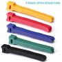 Multi-Purpose Cable Ties Reusable Cord Ties 6 Inch Cable Straps Microfiber Fastening Straps Used for Headphones Phones Electronics PC wire Management - 5 Color