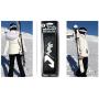 Skiweb Ski & Pole Carrier Strap - Hands Free Vertical Over Shoulder Carrier for Skis and Poles Leaving Your Hands Free - Simply Wrap Skis and Poles into One Unit