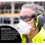 3M Peltor X4A Over-the-Head Ear Muffs, Noise Protection, NRR 27 dB, Construction, Manufacturing, Maintenance, Automotive, Woodworking, Heavy Engineering, Mining