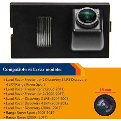HD 1280x720p Reversing Camera Integrated in Number Plate Light License Rear View Backup Camera Waterproof Night Vision for Land Rover Freelander 2 Discovery 3 LR3 Discovery 4 LR4 Range Rover