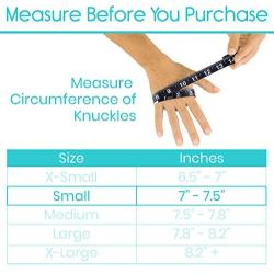 Vive Arthritis Gloves - Men, Women Rheumatoid Compression Hand Glove for Osteoarthritis- Arthritic Joint Pain Relief - Carpal Tunnel Wrist Support - Open Finger, Fingerless Thumb for Computer Typing