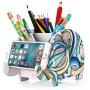 COOLBROS Elephant Pencil Holder With Phone Holder Desk Organizer Desktop Pen Pencil Mobile Phone Bracket Stand Storage Pot Holder Container Stationery Box Organizer (Indian elephan)