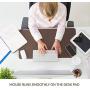 Bedsure Genuine Leather Desk Pad, Office Desk Mat Blotter on top of desks, Large Computer Desk Mat, Waterproof Non Slip Desk Pad Protector for Office and Home (Brown, 15.7x31.5 inches)
