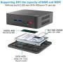 Beelink U55 Mini PC Windows 10 Pro, Intel Core i3-5005U Processor 8GB RAM 256GB SSD, 4K HD Dual HDMI USB 3.0 Port, Dual Band WiFi Gigabit Ethernet BT 4.2 Support Auto Power On (Beelink U55 8GB/256GB)