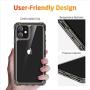 ESR Air Armor Case Compatible with iPhone 11 [Shock-Absorbing] [Scratch-Resistant] [Military Grade Protection] Hard PC + Flexible TPU Frame, for 6.1-Inch, Transparent Black