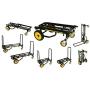 Rock-N-Roller R8RT (Mid) 8-in-1 Folding Multi-Cart/Hand Truck/Dolly/Platform Cart/34'' to 52'' Telescoping Frame/500 lbs. Frame Capacity, Black