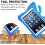 Simicoo iPad Mini 4 3 2 3D Cute Butterfly Case for Kids Light Weight EVA Stand Shockproof Rugged Heavy Duty Kids Friendly Tablet Case for iPad Mini 4 3 2 (Blue)