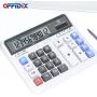 OFFIDIX Office Computer Key Electronic Calculator, Financial Calculators for Bank Stuff and Accouter, Financial Accounting Style 12-Digit Display with Battery and Solar Desktop Calculator Fathers Day