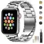 Fitlink Stainless Steel Metal Band for Apple Watch 38/40/42/44mm Replacement Link Bracelet Band Compatible with Apple Watch Series 6 Apple Watch Series 5 Apple Watch Series 1/2/3/4 (Silver,42/44mm) Fitlink Stainless Steel Metal Band for Apple Watch 38/40/42/44mm Replacement Link Bracelet Band Compatible with Apple Watch Series 6 Apple Watch Series 5 Apple Watch Series 1/2/3/4 (Silver,42/44mm)