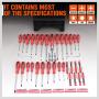 HORUSDY 100-Piece Magnetic Screwdriver Set with Plastic Racking, Tools for Men Tools Gift