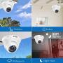 ZOSI 1080P H.265+ Home Security Camera System,5MP Lite 8 Channel Surveillance DVR with Hard Drive 1TB and 4 x 1080p Weatherproof CCTV Dome Camera Outdoor Indoor with 80ft Night Vision, Motion Alerts