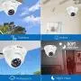 ZOSI 1080P H.265+ Home Security Camera System,5MP Lite 8 Channel Surveillance DVR with Hard Drive 1TB and 4 x 1080p Weatherproof CCTV Dome Camera Outdoor Indoor with 80ft Night Vision, Motion Alerts