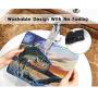Fishing Bass Mouth Mouse Pad with Stitched Edge, Premium-Textured Gaming Mouse Mat, Non-Slip Rubber Base Mousepad for Laptop, Computer & PC, 10.2x8.3x0.12 inch