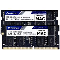 Timetec Hynix IC 32GB KIT(2x16GB) Compatible for Apple DDR4 2666MHz for Mid 2020 iMac (20,1/20,2) / Mid 2019 iMac (19,1) 27-inch w/Retina 5K Display, Late 2018 Mac Mini (8,1) PC4-21300/PC4-21333 RAM