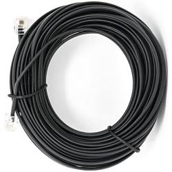 Black 100 FT. Phone Telephone Extension Cord Cable Line Wire