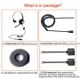 Emaiker Corded RJ9 Telephone Headset One Ear with Noise Cancelling Microphone RJ9 4-Pins Jack for Office Landline Phones for Avaya PolyCom Nortel Altigen Toshiba Siemens IP Desk Phones