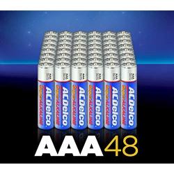 ACDelco 48-Count AAA Batteries, Maximum Power Super Alkaline Battery, 10-Year Shelf Life, Recloseable Packaging