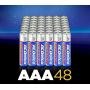 ACDelco 48-Count AAA Batteries, Maximum Power Super Alkaline Battery, 10-Year Shelf Life, Recloseable Packaging