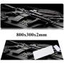 31.5x11.8 Inch Non-Slip Rubber Extended Large Gaming Mouse Pad with Stitched Edges Computer Keyboard Mouse Mat PC Accessories? (AK47)