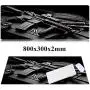 31.5x11.8 Inch Non-Slip Rubber Extended Large Gaming Mouse Pad with Stitched Edges Computer Keyboard Mouse Mat PC Accessories? (AK47)