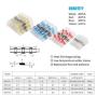 Kuject 120PCS Solder Seal Wire Connectors, Self-Solder Heat Shrink Butt Connector Solder Sleeve Waterproof Insulated Electrical Butt Splice Wire Terminals for Marine Automotive Boat Truck Wire Joint