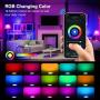 Smart Light Bulb, A19 E26 9W WiFi LED Smart Bulb, Compatible with Alexa, Echo, Google Home & Siri, 2.4GHz WiFi Only, No Hub Required, 2700K-6500K, LED RGB Color Changing Bulbs, Multicolor (2 Pack)